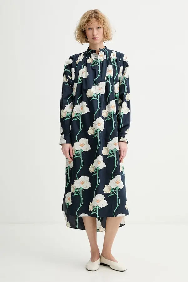 Kenzo Kenzo oversize obleka z dodatkom svile
