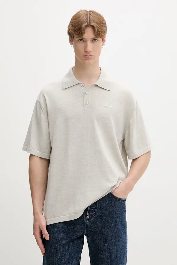 Kenzo Kenzo pletena polo majica moška volnena