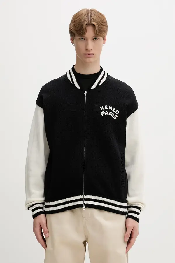 Kenzo Kenzo pulover z zadrgo moški z bombažem