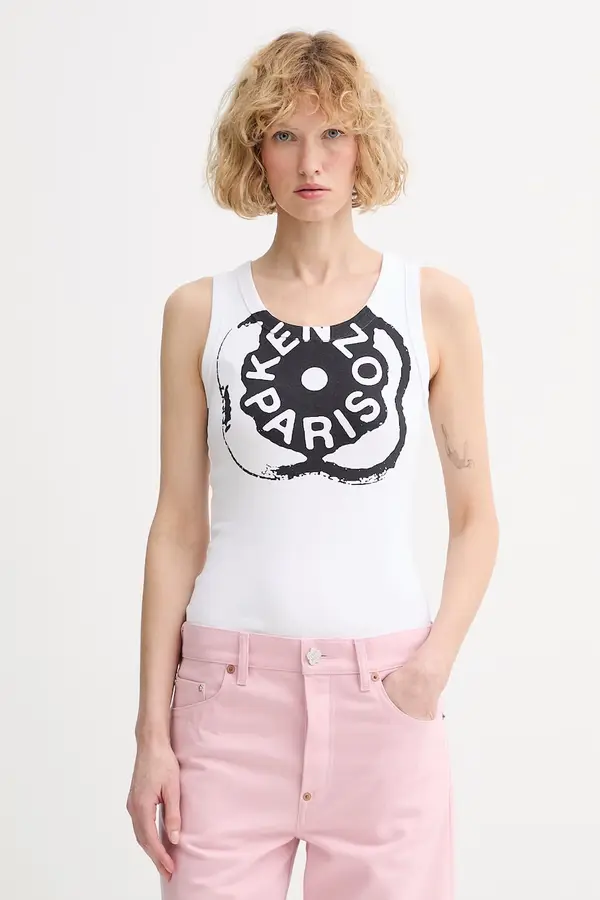 Kenzo Kenzo top ženski z bombažem