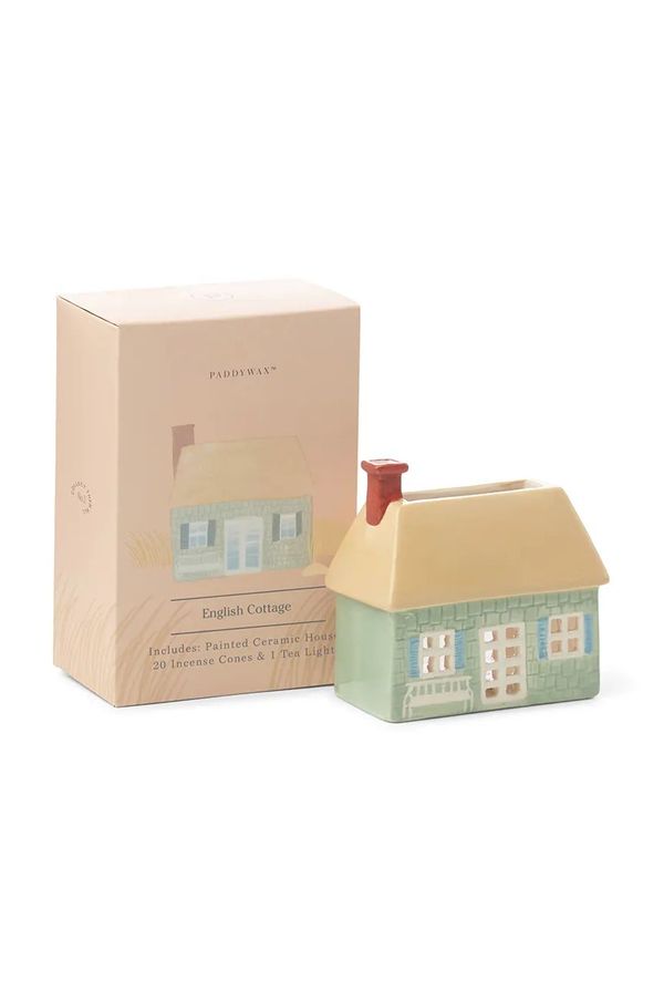 Paddywax Keramična hišica za dišeče palčke Paddywax English Cottage