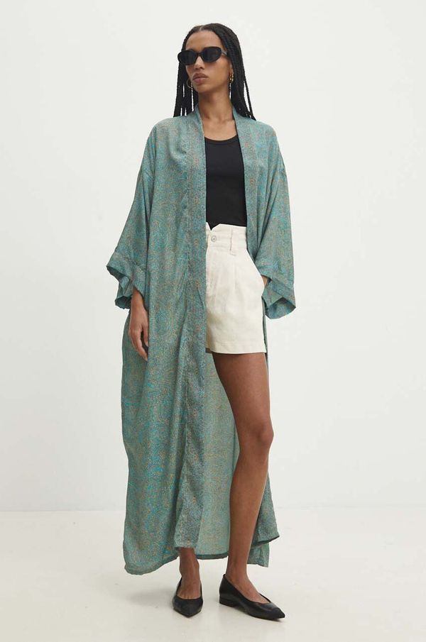 Answear Lab Kimono Answear Lab zelena barva