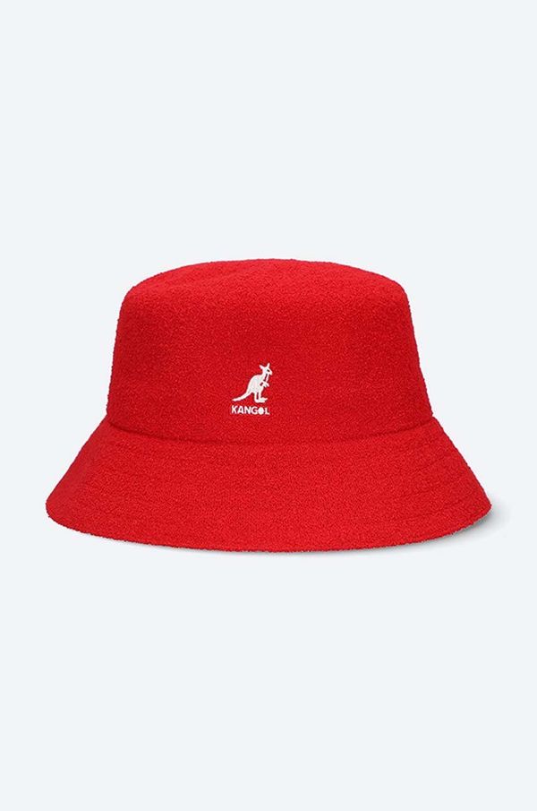 Kangol Klobuk Kangol Bermuda Bucket rdeča barva