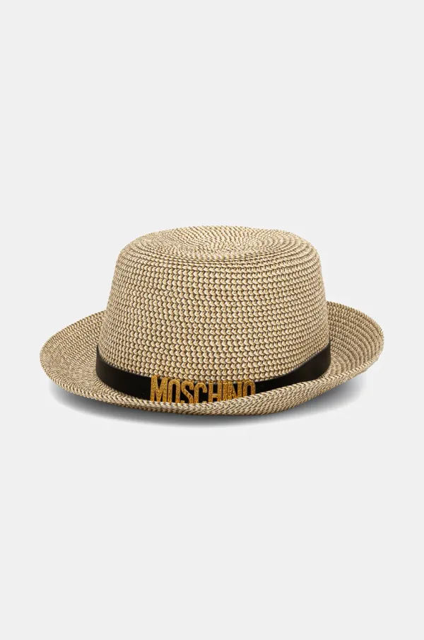 Moschino Klobuk Moschino bež barva, M3254 65437