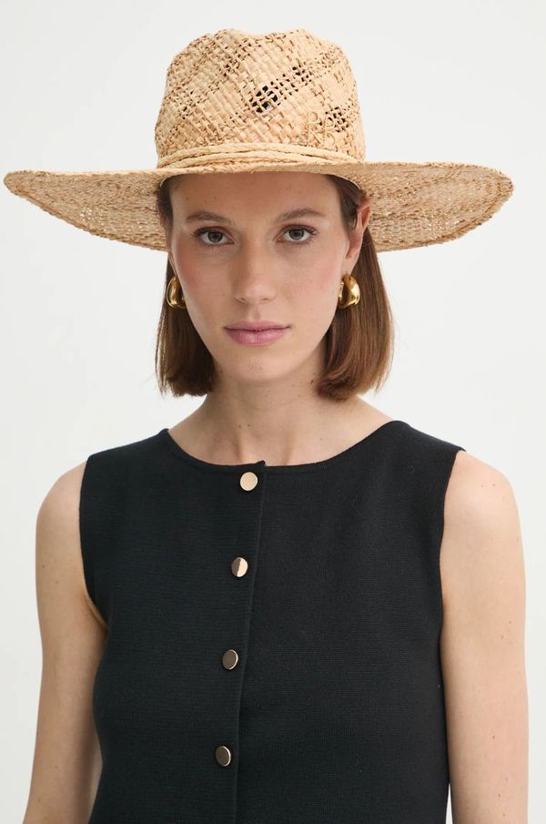 RUSLAN BAGINSKIY Klobuk Ruslan Baginskiy 0 bež barva, FDR036-STR-DRK-SNR-12P-MRB