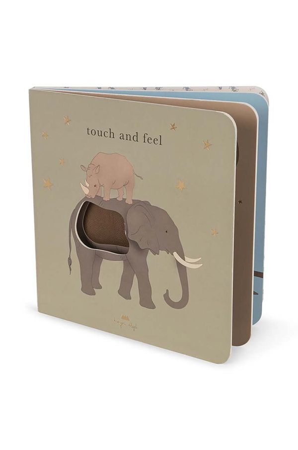 Konges Sløjd Knjižica dejavnosti za otroke Konges Sløjd TOUCH AND FEEL BOOK SAFARI FSC KS101711