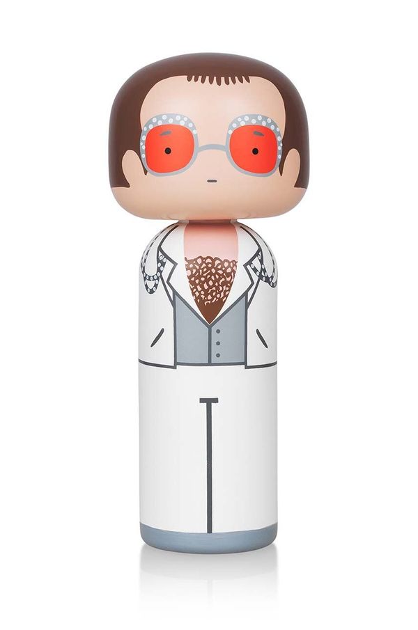 Lucie Kaas Kokeshi lutka Lucie Kaas Elton In White