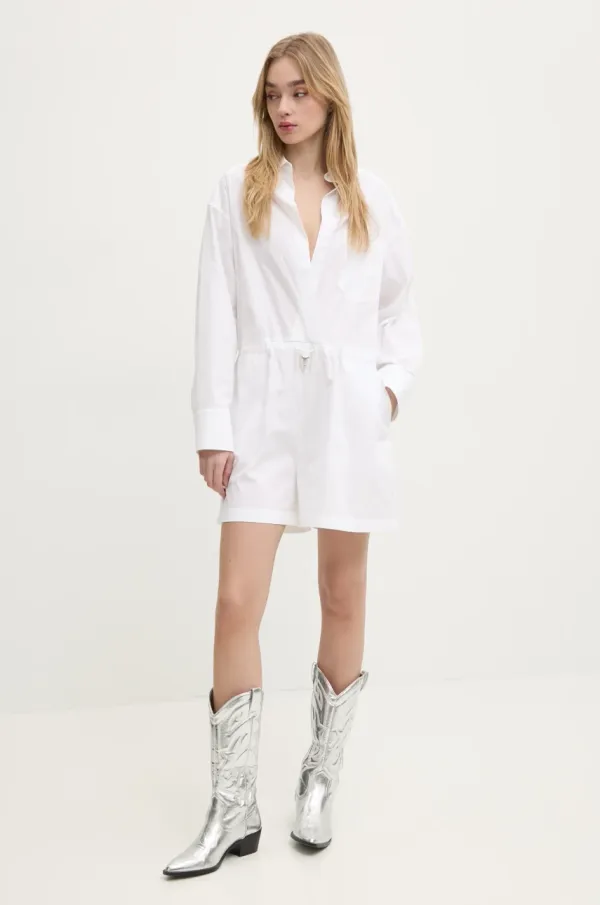 Moschino Jeans Kombinezon Moschino Jeans bela barva, 0455 3227