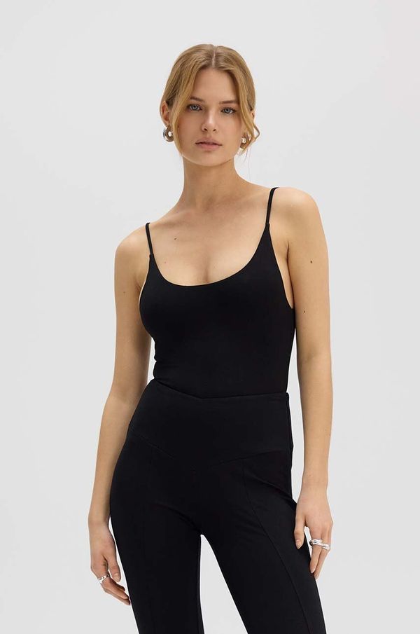 Saint Body Kombinezon Saint Body THIN STRIPES PLAYSUIT BLACK črna barva, SB.525