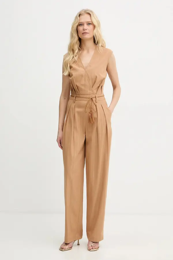 Twinset Kombinezon z mešanico lanu Twinset