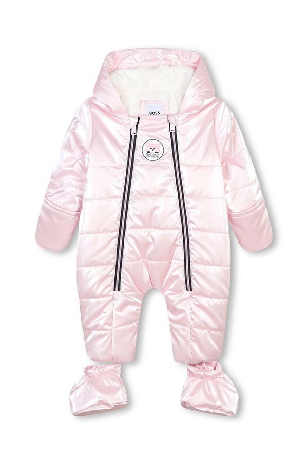 Boss Kombinezon za dojenčka BOSS roza barva, J51073