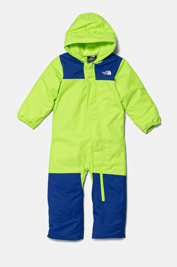 The North Face Kombinezon za dojenčka The North Face BABFREEDOM SNOW SUIT zelena barva, NF0A7UNAD6S1