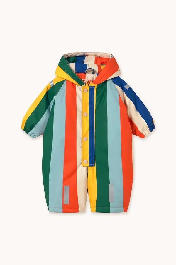 Tinycottons Kombinezon za dojenčka Tinycottons MULTICOLOR STRIPES SNOW ONE-PIECE
