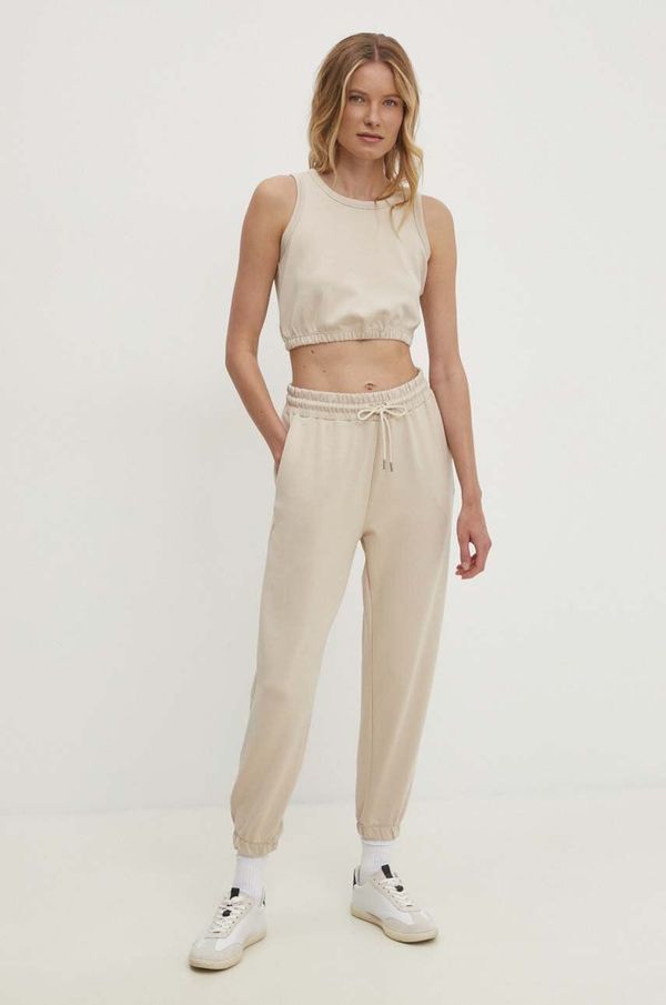 Answear Lab Komplet Answear Lab ženski, bež barva