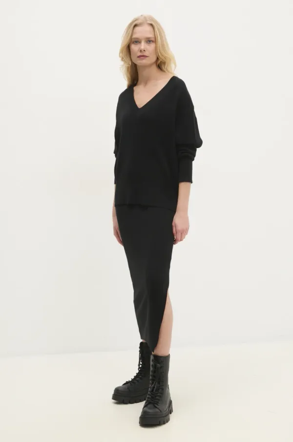 Answear Lab Komplet Answear Lab ženski, črna barva