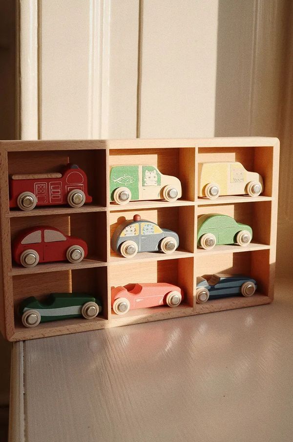 Konges Sløjd Komplet avtomobilčkov Konges Sløjd WOODEN MINI CARS FSC KS101744