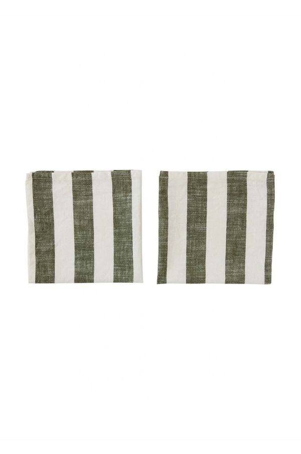 OYOY Komplet bombažnih prtičkov OYOY Striped Napkin 2-pack