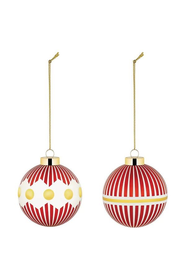 Alessi Komplet božičnih kroglic Alessi Delight 2-pack