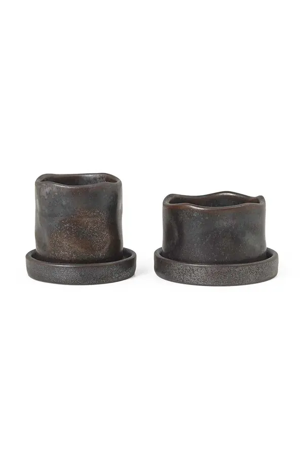 Ferm Living Komplet cvetličnih loncev ferm LIVING Uneru Mini Pots 4,2 x 6,3 / 5,5 x 5,4 cm 2-pack