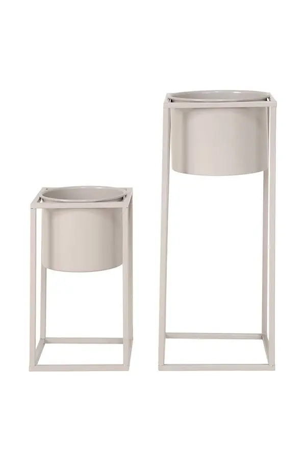 House Nordic Komplet cvetličnih lončkov s stojalom House Nordic Marla 17 x 31 / 19,5 x 50,5 cm 2-pack