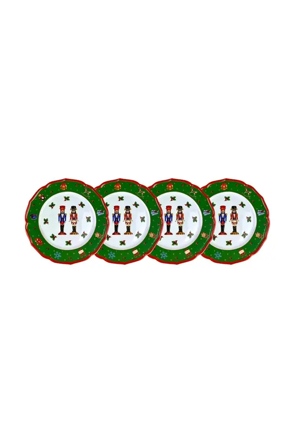 Affek Design Komplet desertnih krožnikov Affek Design Cicha Noc 22 cm 4-pack