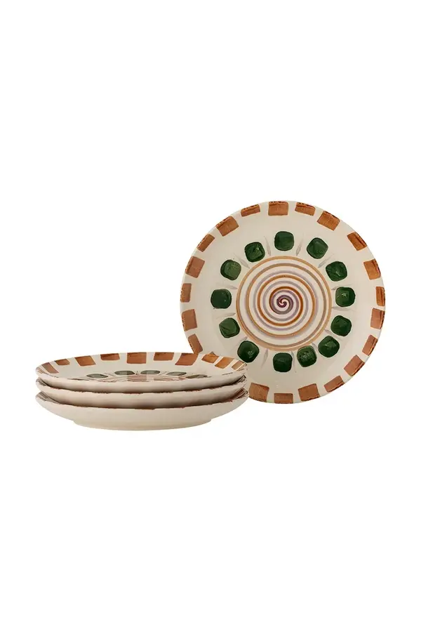 Bloomingville Komplet desertnih krožnikov Bloomingville Shama 20,5 x 2,5 cm 4-pack
