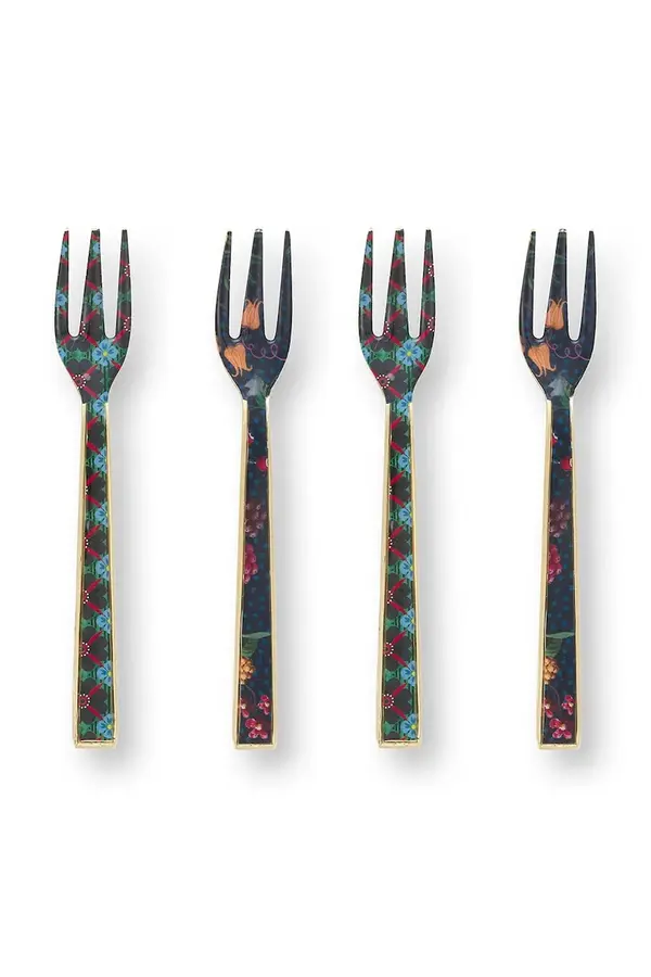 Pip Studio Komplet desertnih vilic Pip Studio Enamelled Berry Blues 4-pack