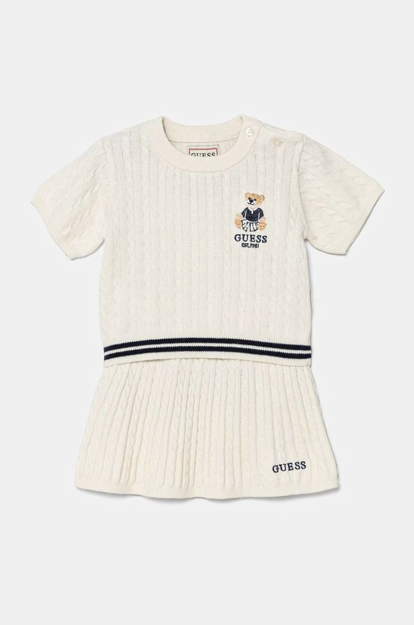 Guess Komplet iz mešanice volne za dojenčke Guess bež barva, A5RG13 Z37L1