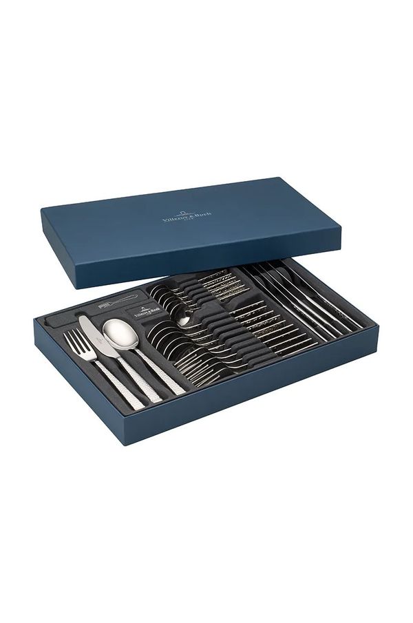 Villeroy & Boch Komplet jedilnega pribora za 6 oseb Villeroy & Boch Blacksmith 24-pack siva barva