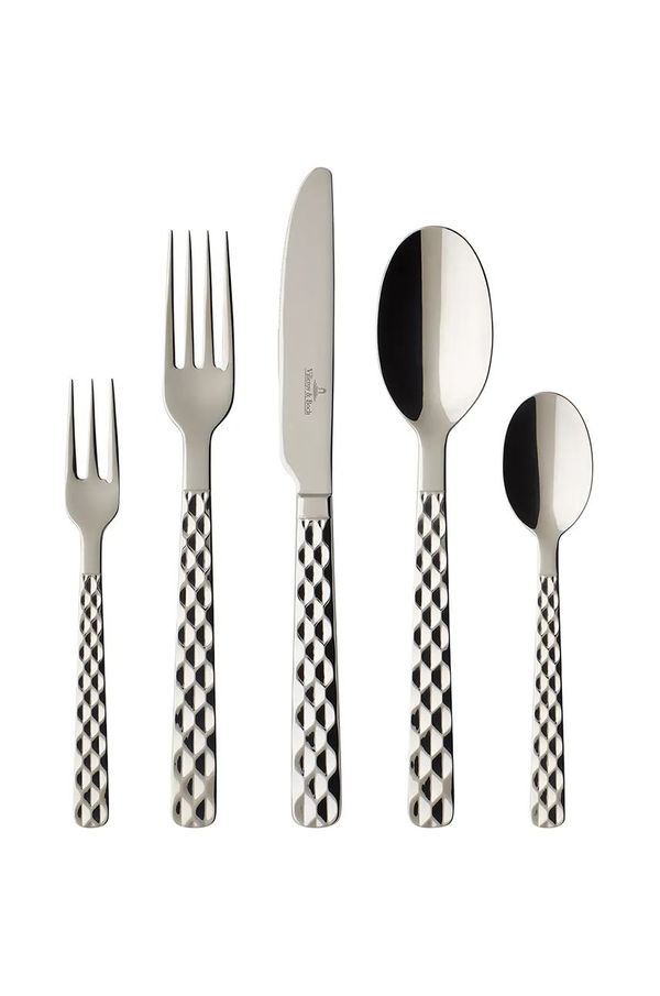 Villeroy & Boch Komplet jedilnega pribora za 6 oseb Villeroy & Boch Boch Boston 30-pack siva barva