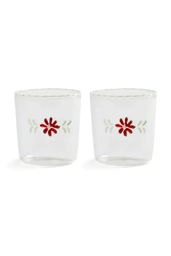 &k amsterdam Komplet kozarcev &k amsterdam flora red 300 ml 2-pack