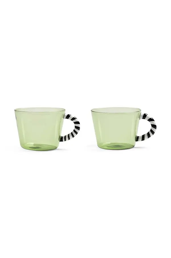 &k amsterdam Komplet kozarcev &k amsterdam Glass Duet Green 300 ml 2-pack