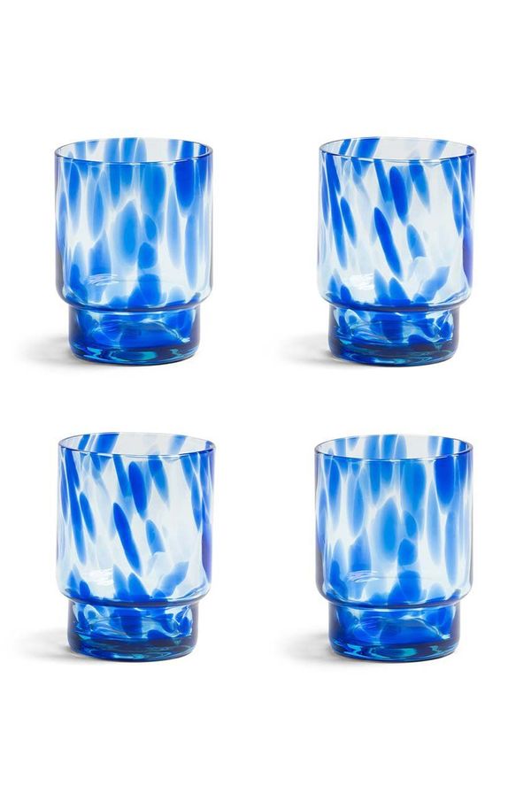&k amsterdam Komplet kozarcev &k amsterdam Tortoise Blue Set 4-pack