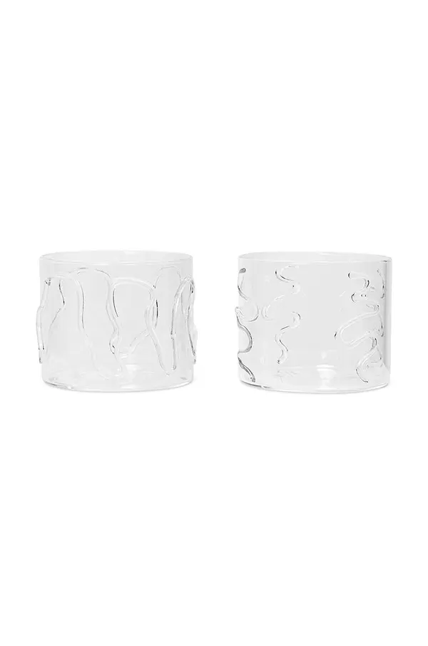 Ferm Living Komplet kozarcev ferm LIVING Doodle Glasses 200 ml 2-pack