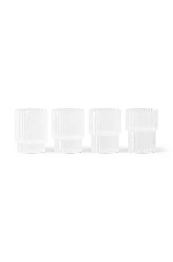 Ferm Living Komplet kozarcev ferm LIVING Ripple 60 ml 4-pack