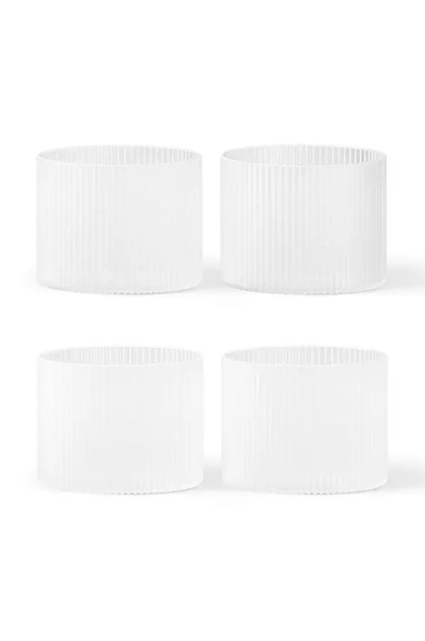 Ferm Living Komplet kozarcev ferm LIVING Ripple Low Glasses 200 ml 4-pack