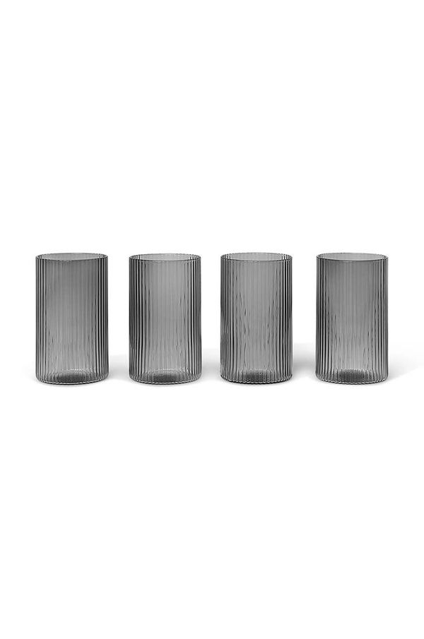 ferm LIVING Komplet kozarcev ferm LIVING Ripple Verrines 140 ml 4-pack