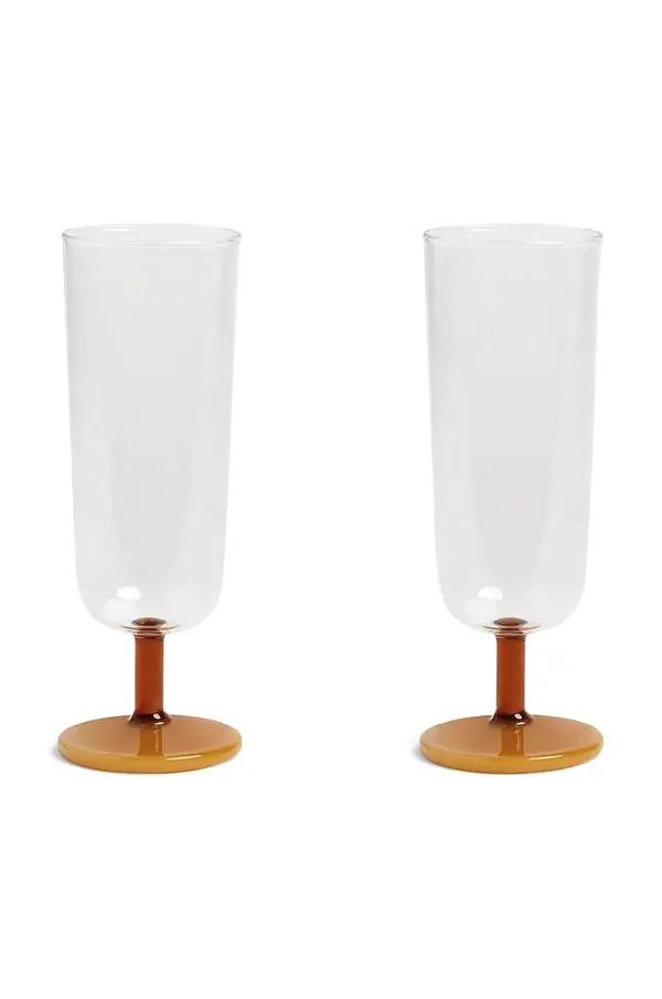&k amsterdam Komplet kozarcev za šampanjec &k amsterdam mingle amber 250 ml 2-pack