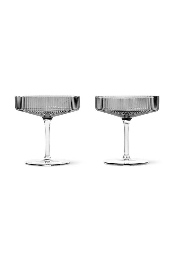 ferm LIVING Komplet kozarcev za šampanjec ferm LIVING Ripple 2-pack