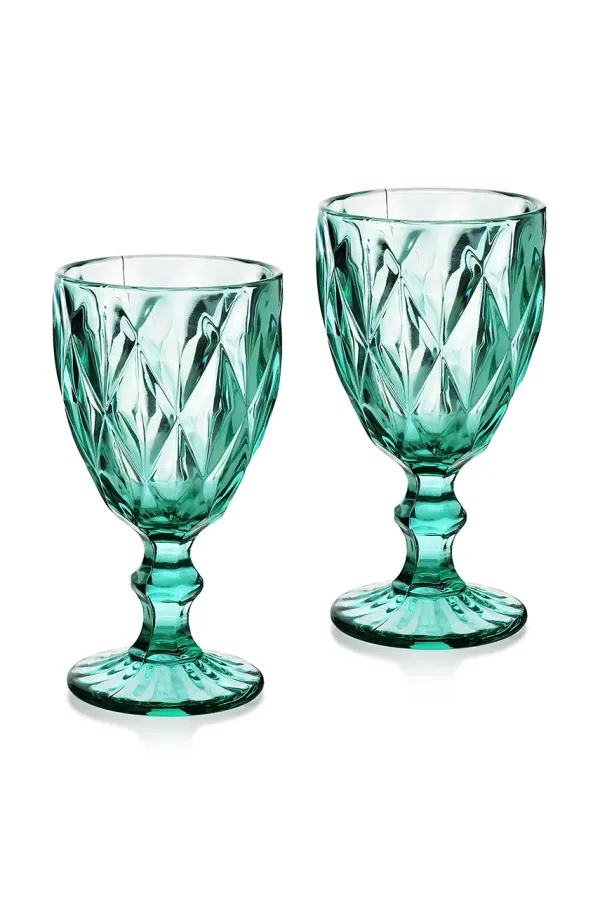 Affek Design Komplet kozarcev za vino Affek Design Elise Turquise 300 ml 6-pack turkizna barva, 0