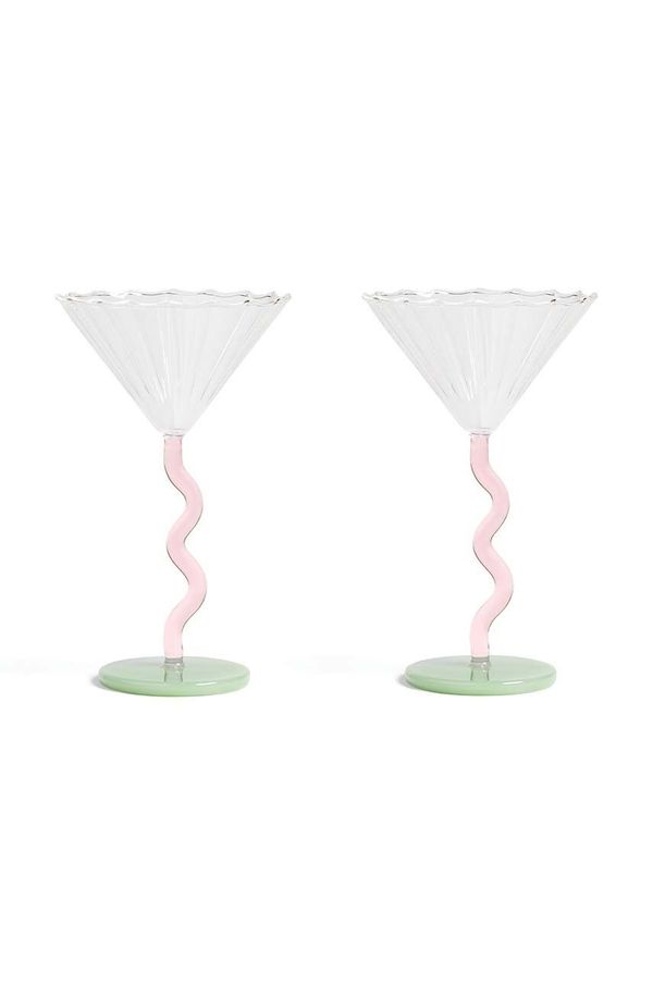 &k amsterdam Komplet kozarcev za vino &k amsterdam Coupe Curve Set 2-pack