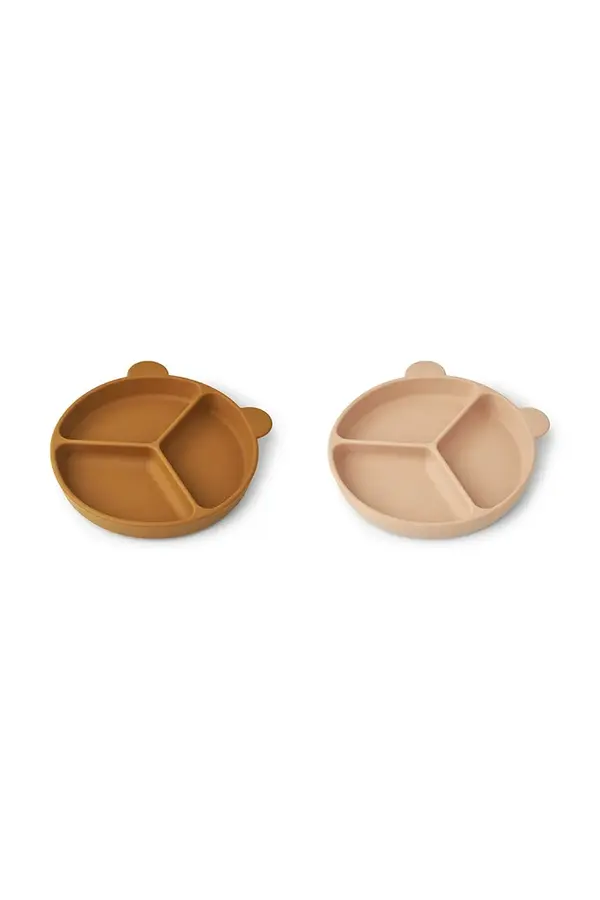 Liewood Komplet krožnikov Liewood Stacy Divider Suction Plate 2-Pack 2-pack