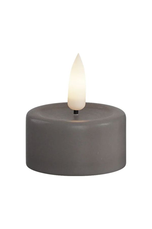 Deluxe Homeart Komplet led sveč Deluxe Homeart 2-pack siva barva