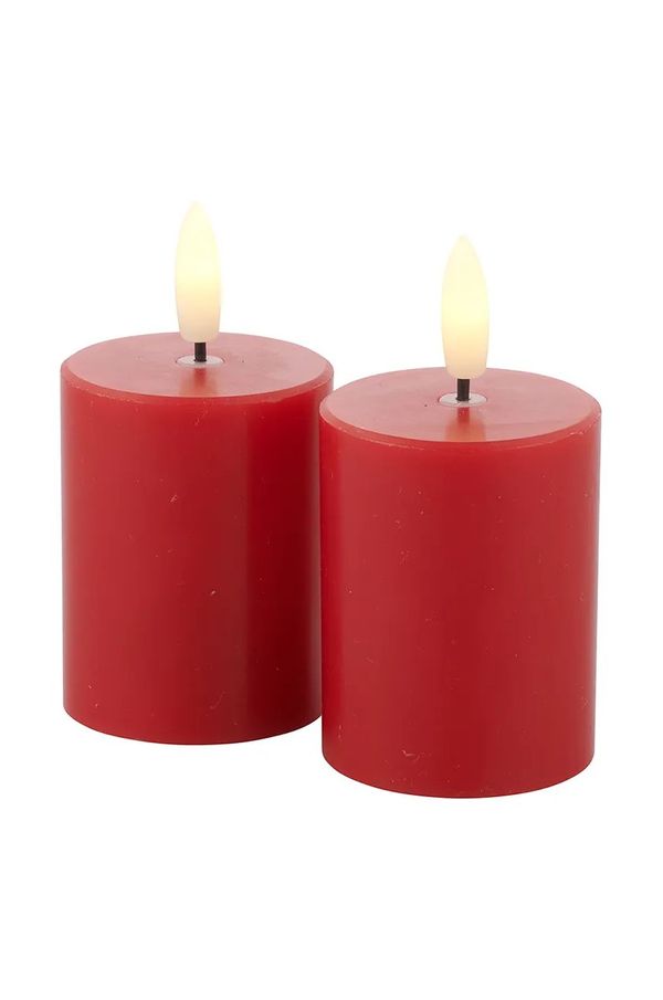 Sirius Komplet led sveč Sirius Sille 2-pack rdeča barva
