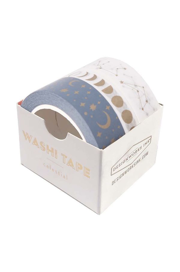 Designworks Ink Komplet lepilnih trakov Designworks Ink Washi Tape - Celestial 3-pack