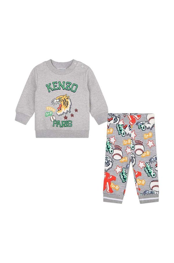 Kenzo kids Komplet lounge Kenzo Kids siva barva