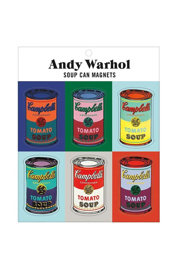 Galison Komplet magnetov Galison Andy Warhol Soup Can 6-pack