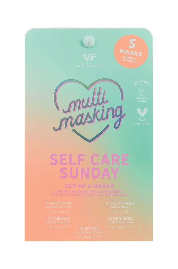 Yes Studio Komplet mask Yes Studio Self Care Sunday Set 5-pack