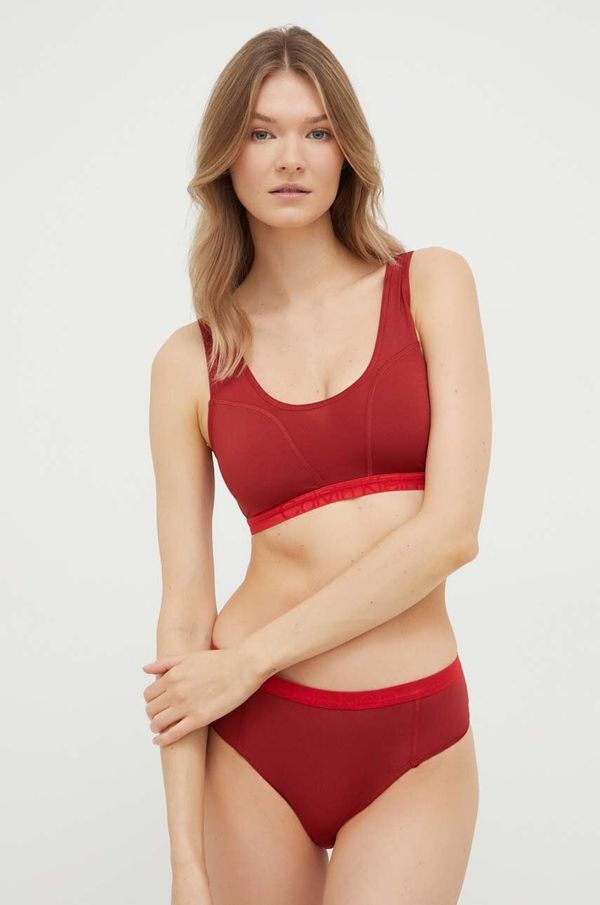 Calvin Klein Underwear Komplet modrček in tangice Calvin Klein Underwear rdeča barva