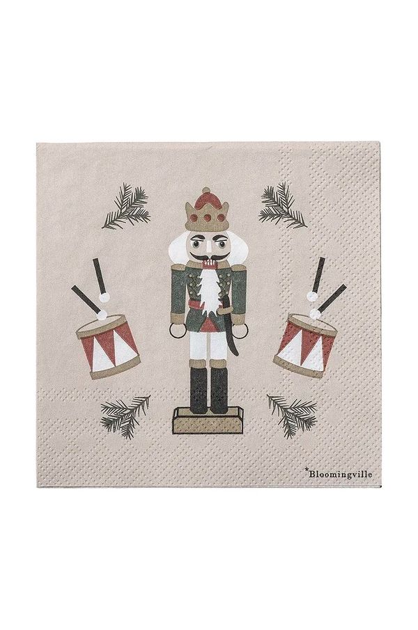 Bloomingville Komplet okrasnih prtičkov Bloomingville Jolly Napkin 20-pack